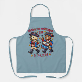 Delantal 4 de julio 2014: 250 Aniversario Semiquincentenari