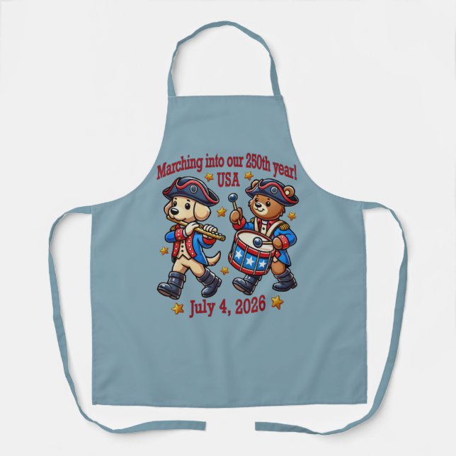 Delantal 4 de julio 2014: 250 Aniversario Semiquincentenari (Anverso)