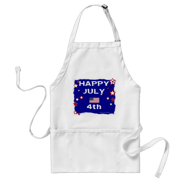Delantal 4 de julio (Día de la Independencia) (Frente)