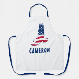 Delantal 4 De Julio Nombre Estados Unidos Bandera Estados U