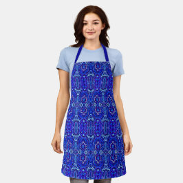 Delantal 4 Paisley 2 en tonos azules