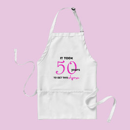 Delantal 50.º Apron de regalos de cumpleaños - Gracioso