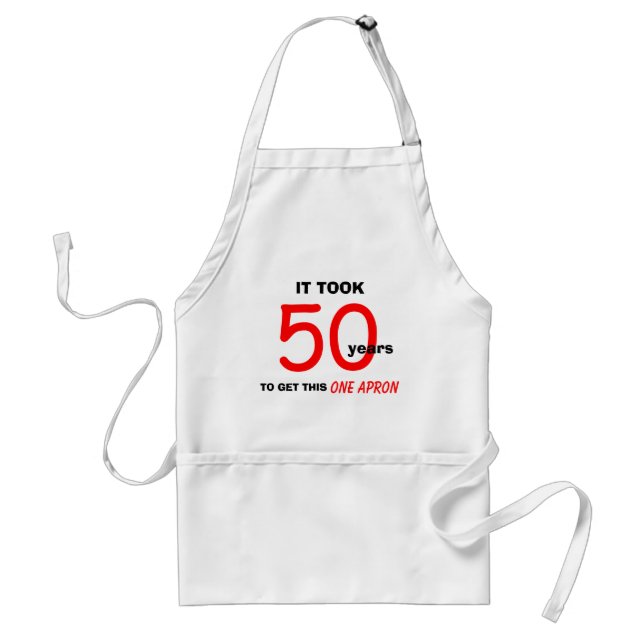 Delantal 50.º regalo de cumpleaños para hombres - Apron (Frente)