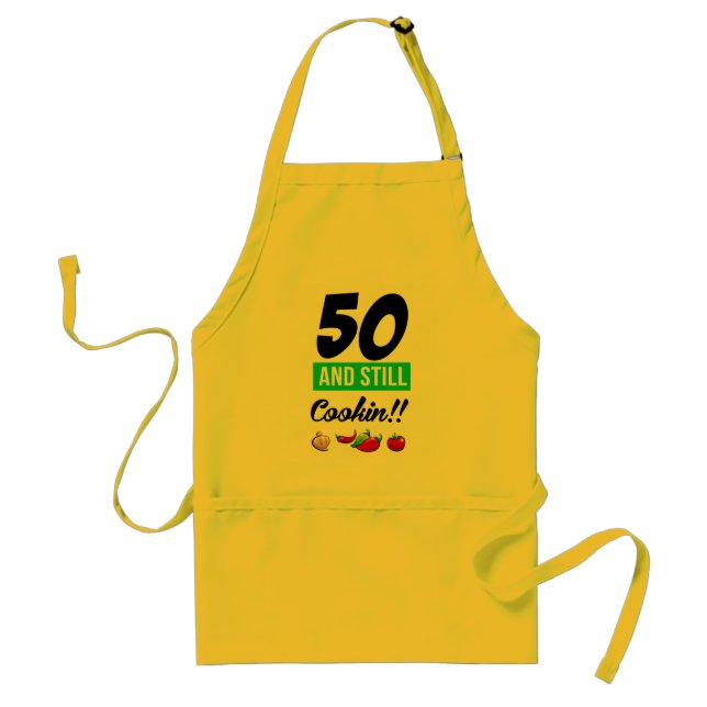 Delantal 50 y aún Cookin (Frente)