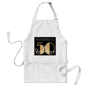 Delantal 50 y Fabuloso Cumpleaños Personalizado Fiesta de O