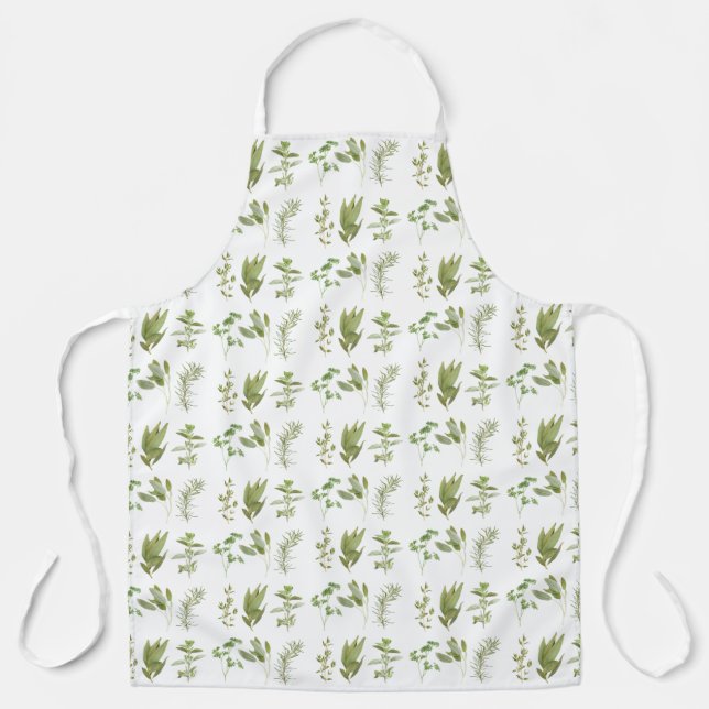 Delantal 6 FRESH HERBS Apron (impresión completa) - grande (Anverso)