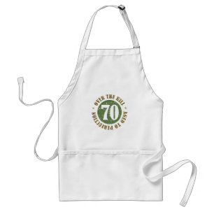Delantal 70.º Cumpleaños Sobre La Colina
