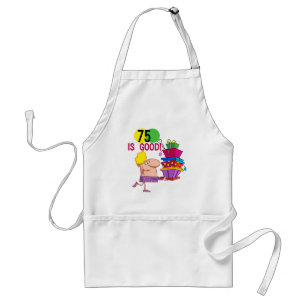 Delantal 75 es buenos camisetas y regalos del cumpleaños