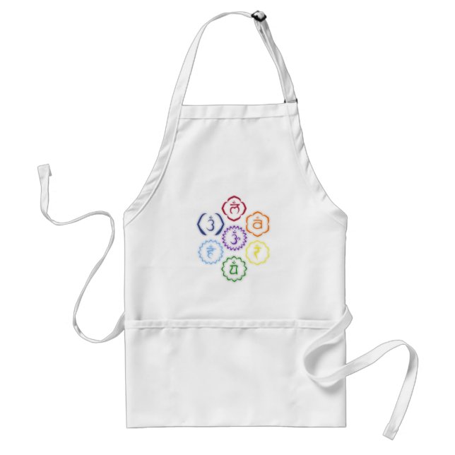 Delantal 7 chakras en un círculo (Frente)
