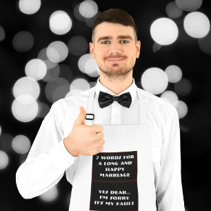 Delantal 7 Palabras Para Un Matrimonio Largo Y Feliz - Apró