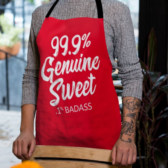 Delantal 99.9% Dulce genuino.1% Apron Badass (Subido por el creador)