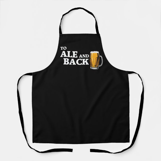 Delantal A Ale Y Atrás - Cita De Beer Lover (Anverso)