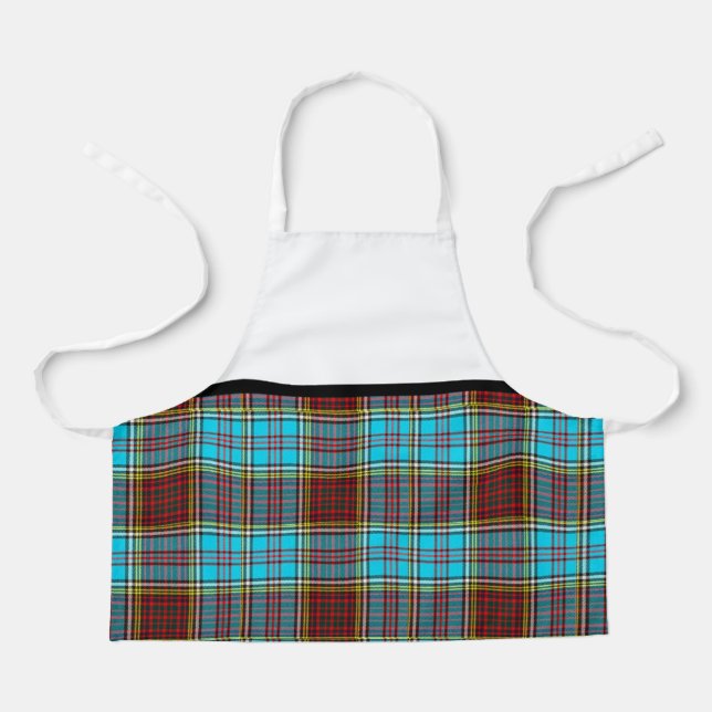 Delantal A su nieta le encanta cocinar Navidades Tartan Ski (Anverso)
