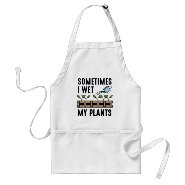 Delantal A Veces Mojo Mis Plantas (Frente)