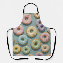 Delantal A Whimsical Pastel Donut Dream