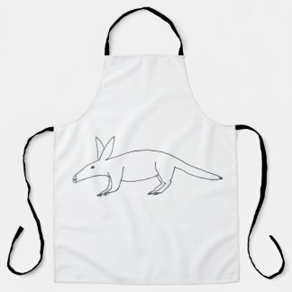 Delantal Aardvark Apron mal dibujado
