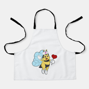 Delantal Abeja como enfermera con corazón.PNG