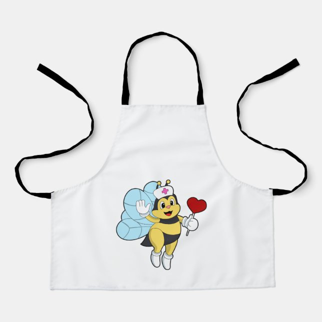 Delantal Abeja como enfermera con corazón.PNG (Anverso)