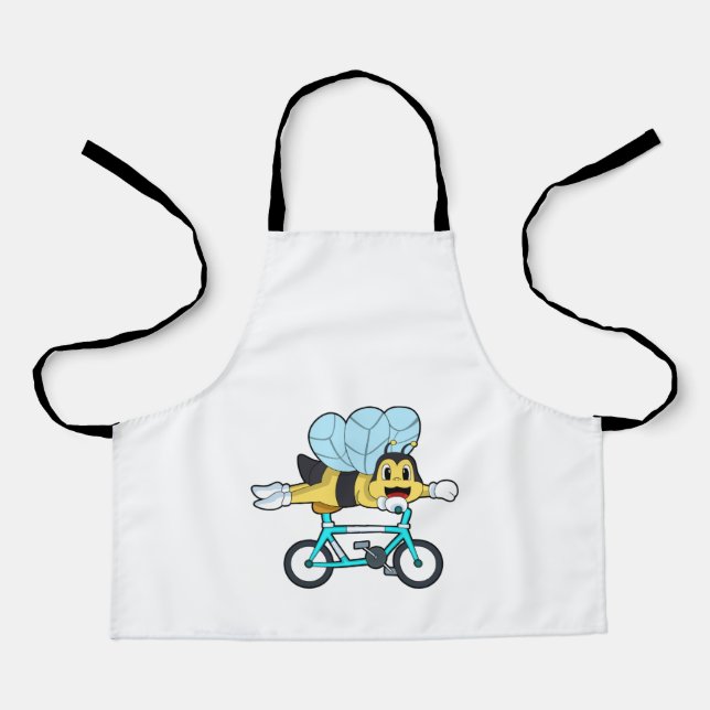 Delantal Abeja con bicicleta (Anverso)