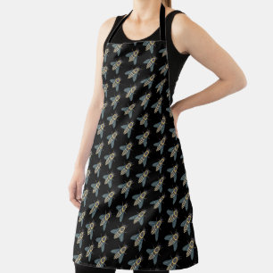 Delantal Abeja de miel (negro) - Apron