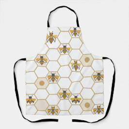 Delantal Abeja Geométrica y Panal