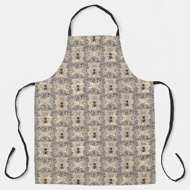 Delantal Abeja Reina Vintage (Anverso)