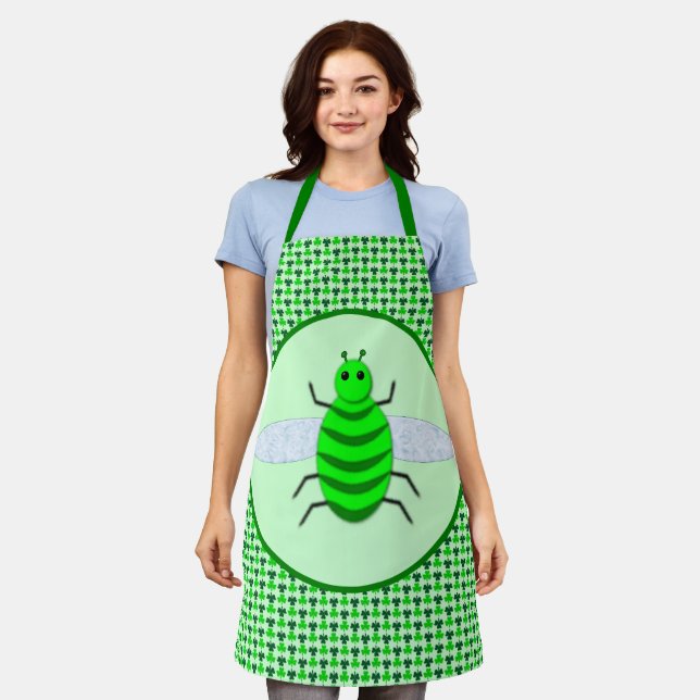 Delantal Abeja y rocas de San Patricio (Gastado)