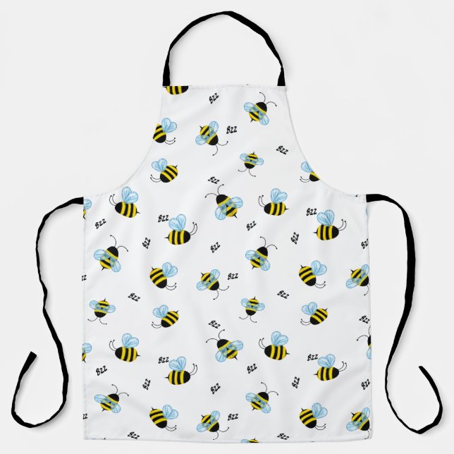Delantal Abejas bulliciosas y alegres bugs en los jardines (Anverso)