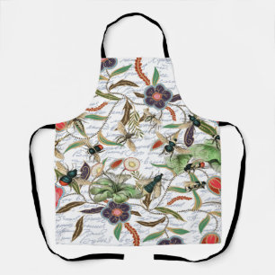 Delantal Abejas y flores francesas antiguas modernas
