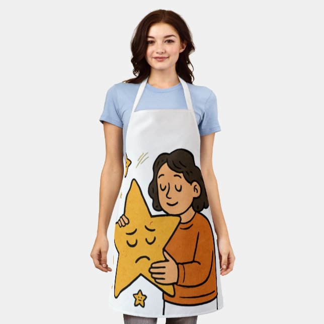 Delantal abrazando las estrellas (Gastado)