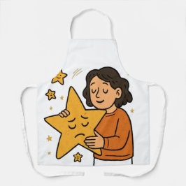 Delantal abrazando las estrellas