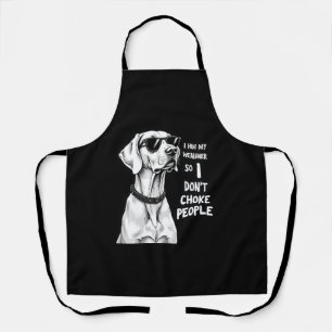 Delantal Abrazo a mi Weimaraner para no estrangular a la ge