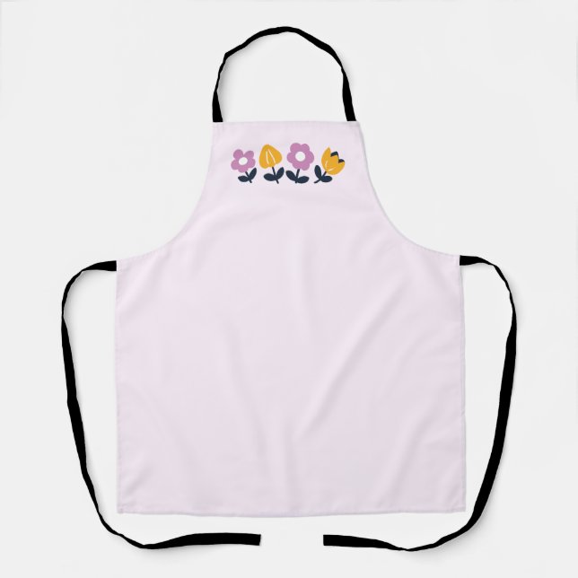 Delantal Abrazos de abril y nariz húmeda - Parte floral (Anverso)