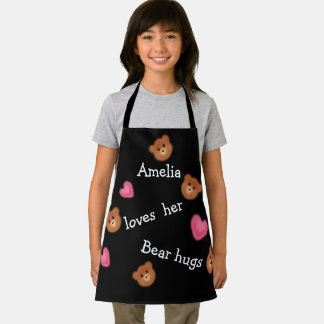 Delantal Abrazos de oso personalizados lindos