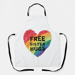 Delantal Abrazos Gratis de Hermana Mes del Orgullo LGBT Gay