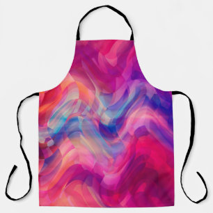 Delantal Abstract bright pink multicolored background. Eleg