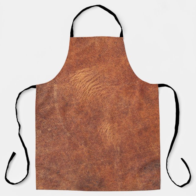 Delantal abstract brown leather texture backgroundleather,t (Anverso)