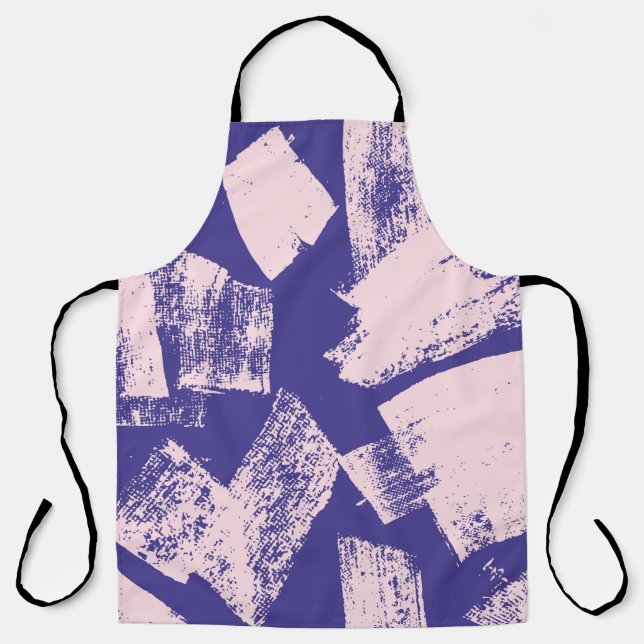 Delantal Abstract creative seamless pattern with brush stro (Anverso)