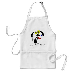 Delantal Abstract Dog Apron