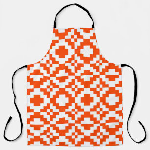 Delantal Abstract geometric pixelated seamless pattern. Mos