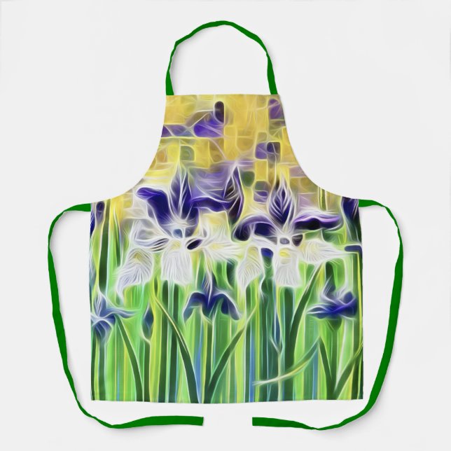 Delantal Abstract Iris Apron (Anverso)