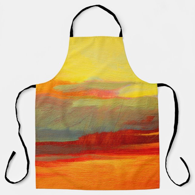 Delantal abstract landscape oil painting on canvaspaint,oil (Anverso)