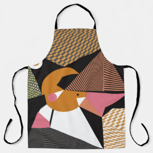 Delantal Abstract modern triangles background pattern illus