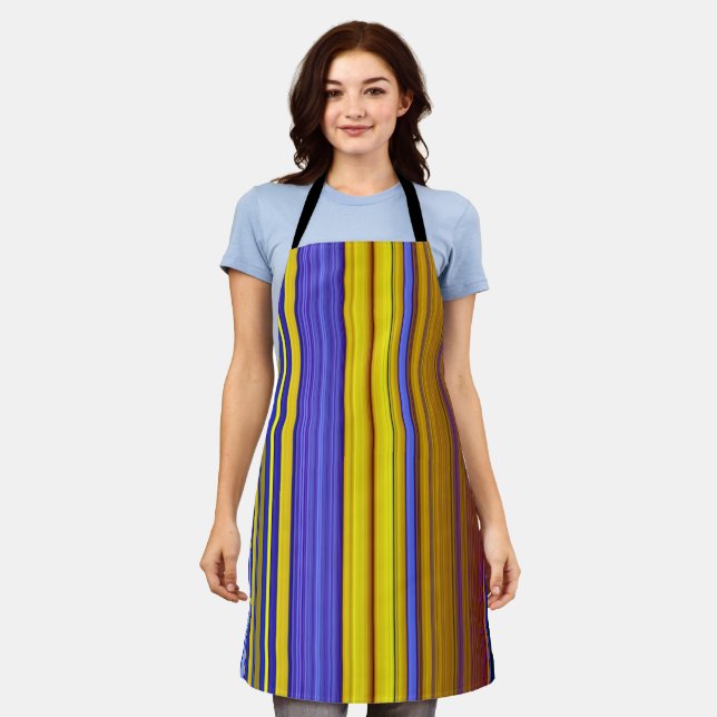 Delantal Abstract Stripes Design 1 (Gastado)