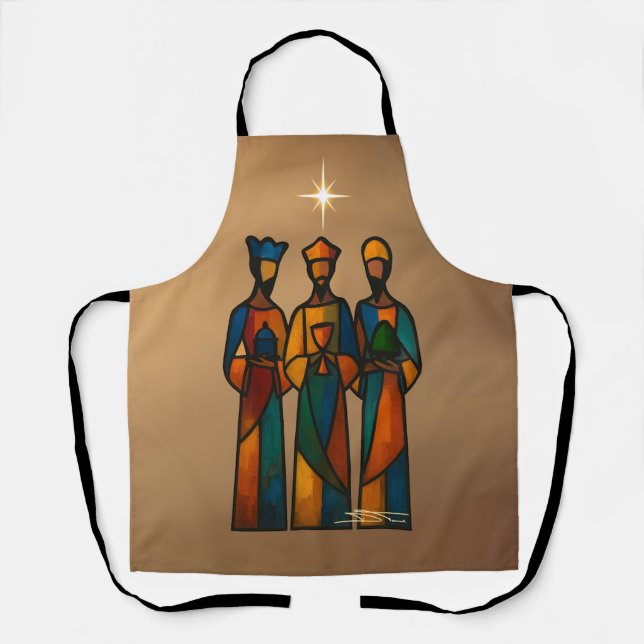 Delantal Abstract Three Wise Men (Anverso)