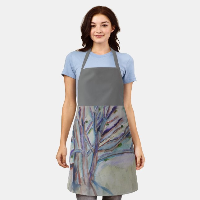 Delantal Abstract Trees Apron (Gastado)