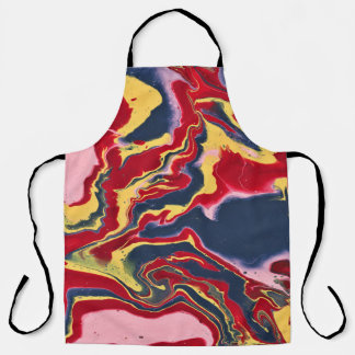 Delantal abstracto de colores locos Sadie 1