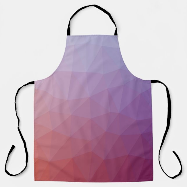 Delantal  abstracto polígono. Ilustracion abstracto moderno (Anverso)