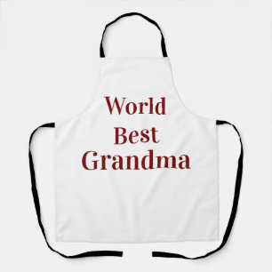 Delantal Abuela abuela abuelos mejor del mundo rosa n