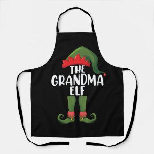 Delantal Abuela Elfo Grupo Familiar de Navidad Partido de C